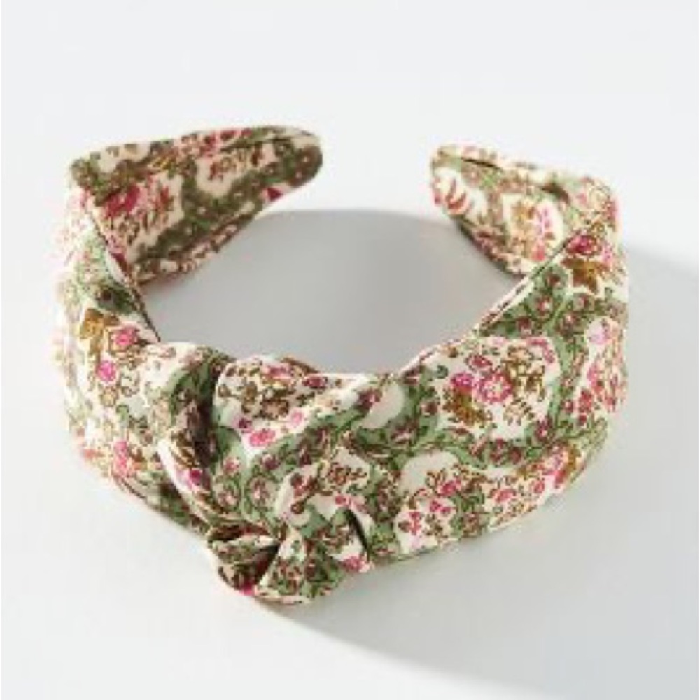 Tile print knotted headband
